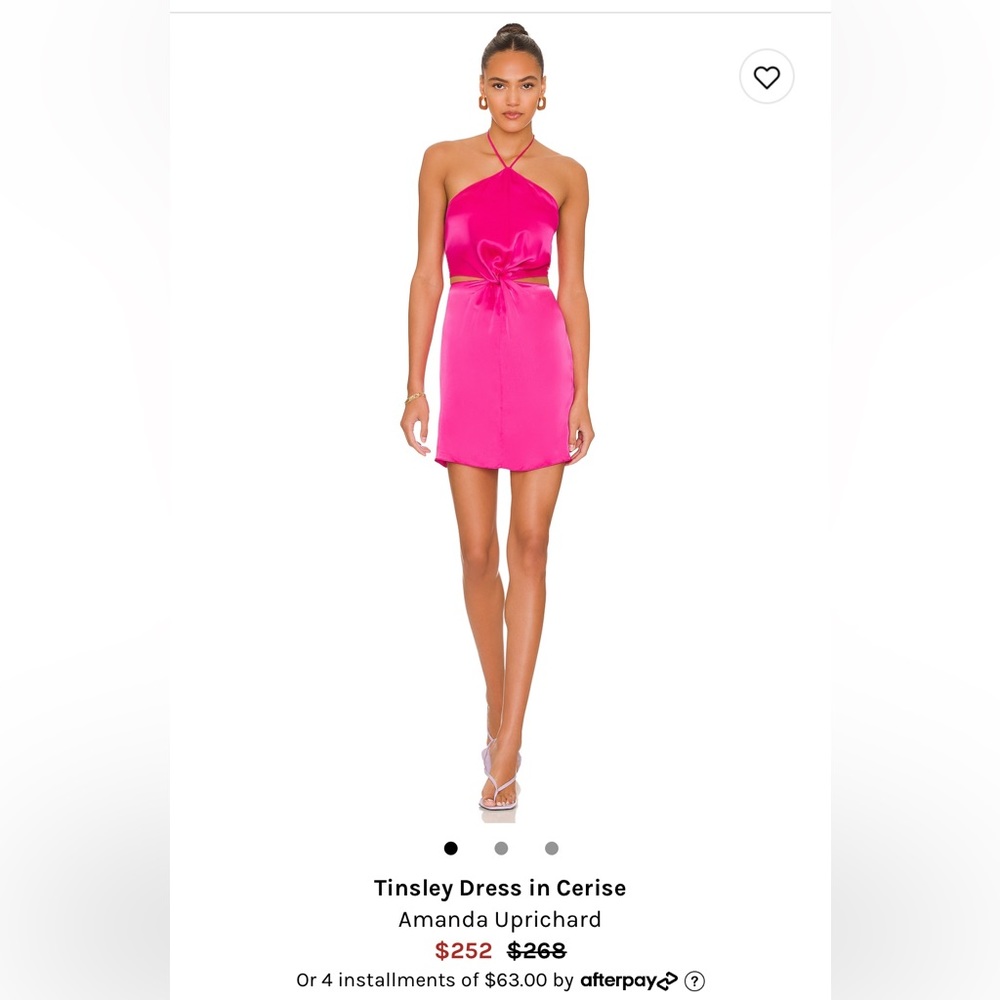 Amanda Uprichard Tinsley Dress Cerise